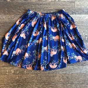 Cutest Sloth Circle Skirt